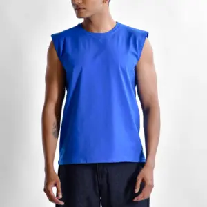 Blue - Sleeveless T-shirt