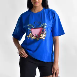 Blue - Women Oversize T-shirt