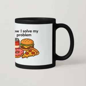 Food - Black Patch Mug