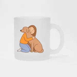 Girl With Dog - Frost Mug