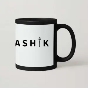 Kaashik Name  - Black Patch Mug