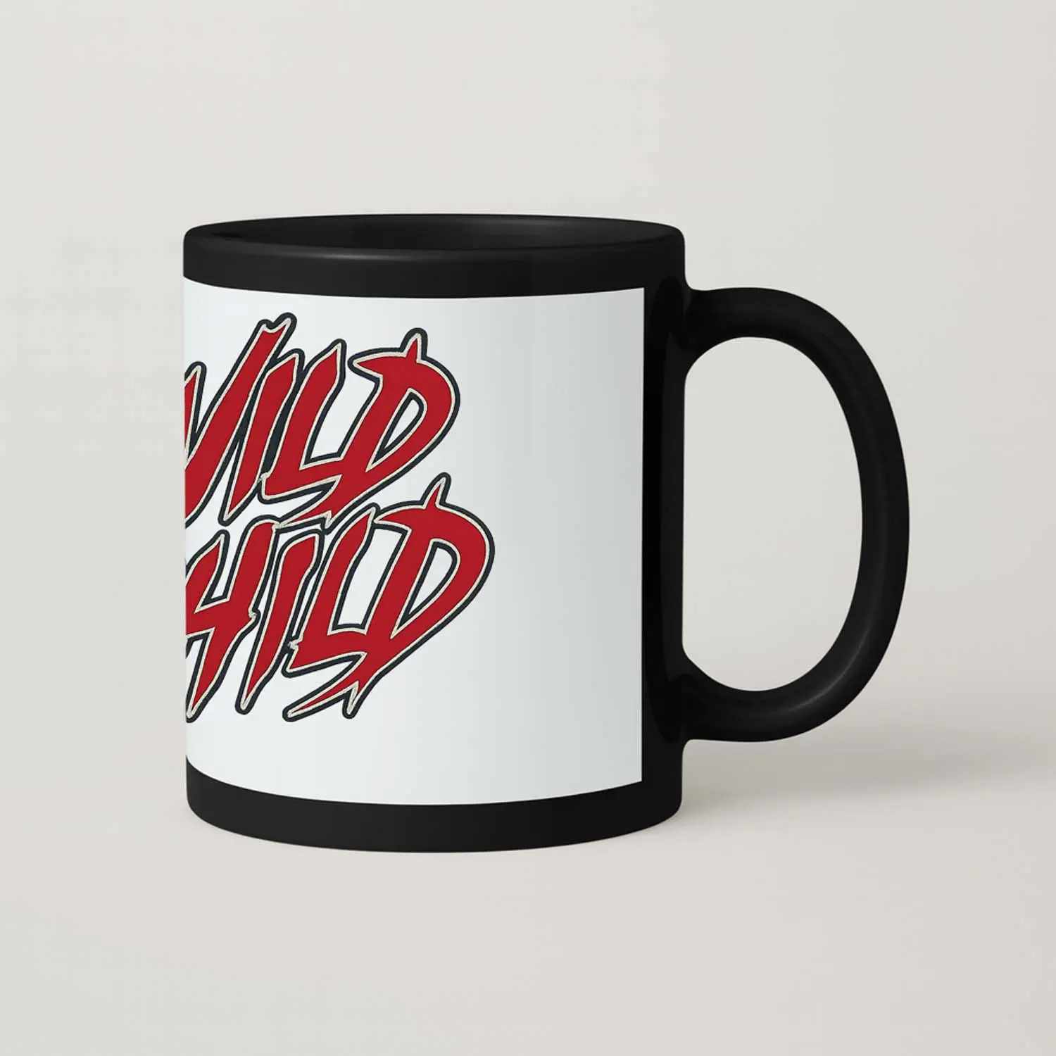WILD CHILD copy black mug