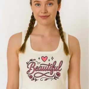 Beautiful - Crop Top (Sleeveless)
