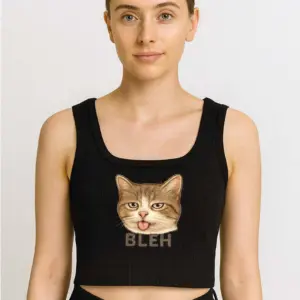 Cat - Crop Top (Sleeveless)