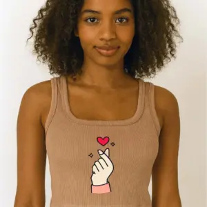 Heart - Crop Top (Sleeveless)