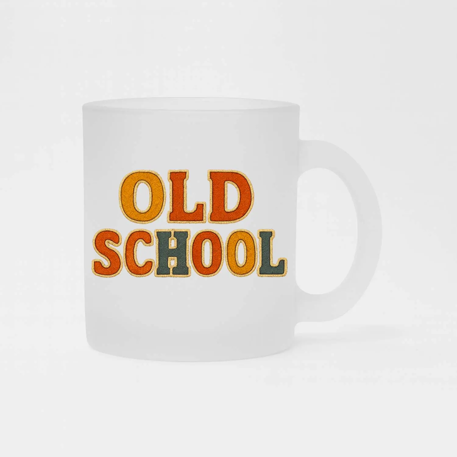old school copy frost mug