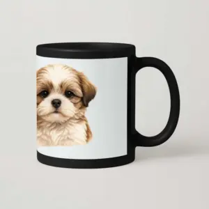 Puppy - Black Patch Mug