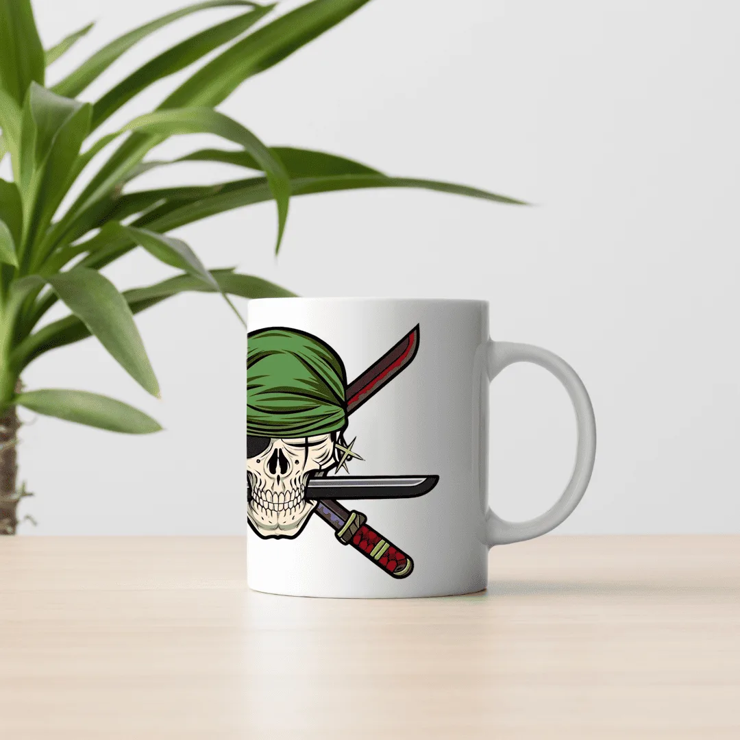 Skull-white-mug