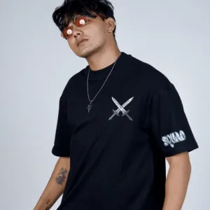 Sword Black Oversize T-shirt