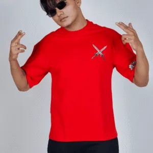 Sword Red Oversize T-shirt