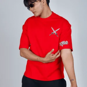 Sword Red Oversize T-shirt