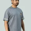 Wasted-grey-oversize-tshirt-sideview