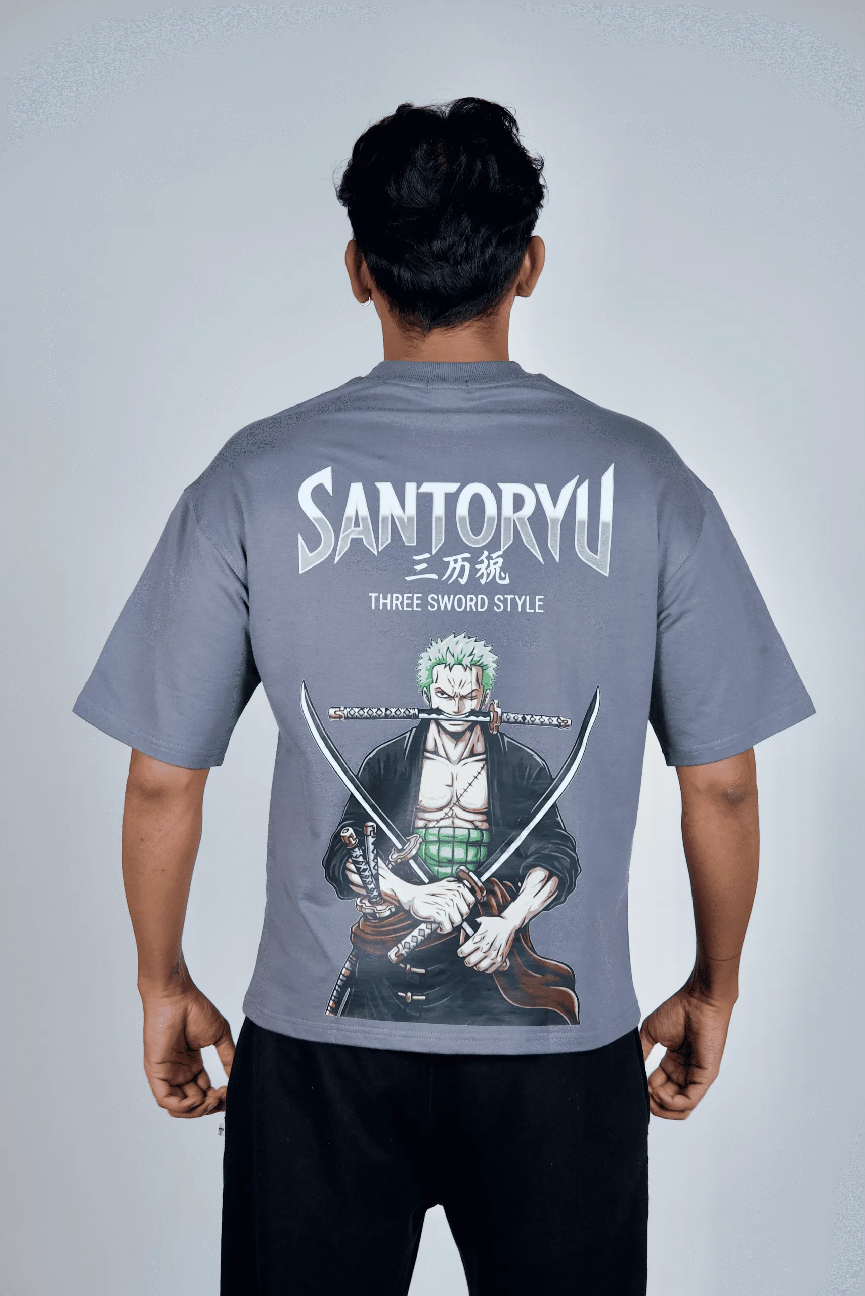 zoro-grey-oversize-tshirt-back