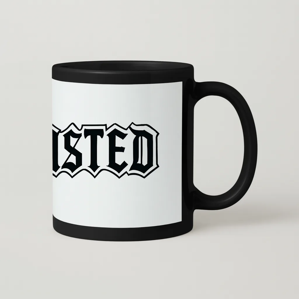 WASTED BLACK PATCH MUG