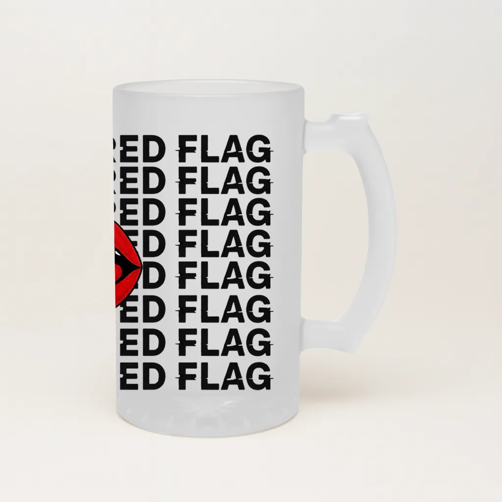 red flag beermug