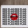 red flag mousepad