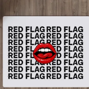 Red flag  - Mousepad